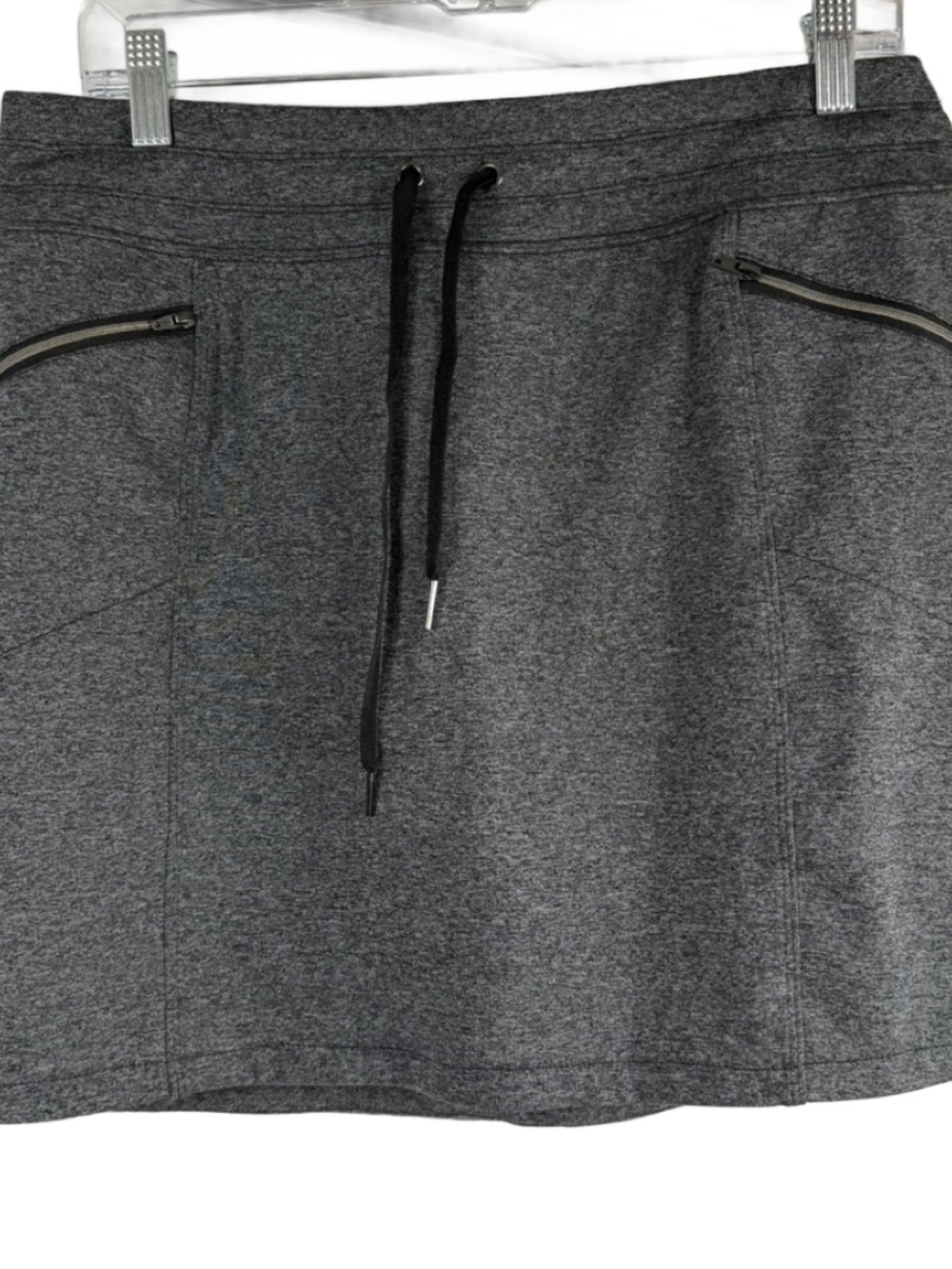Tangerine Charcoal Gray Active Skirt with Zipper Pockets Women’s L